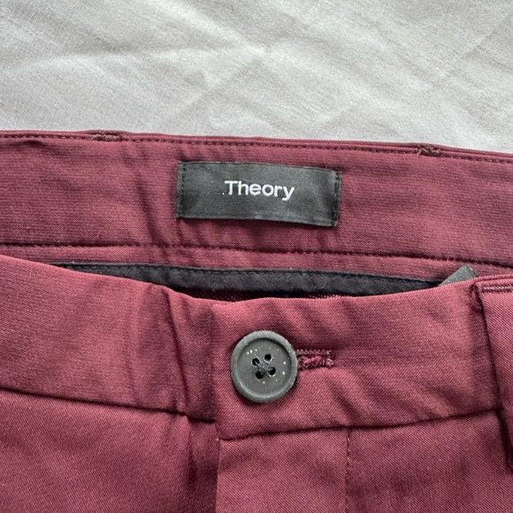 Men's Theory Maroon Dress Pants size 32 - Picture 3 of 5